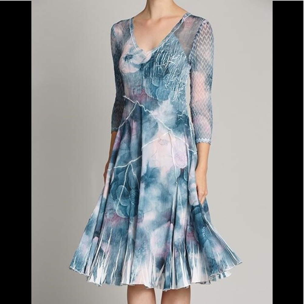 Komarov Pleated A-line dress 👗 One of a kind 🙌